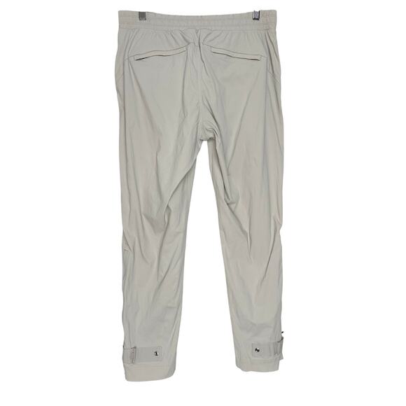 Athleta Trekkie Belted Light Gray Tan Hiking Pants | SZ 10 - Picture 3 of 10